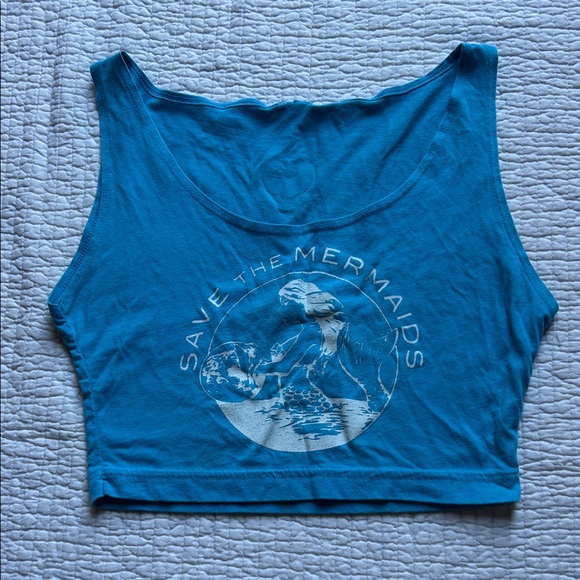 Rare Save the Mermaids Crop Top